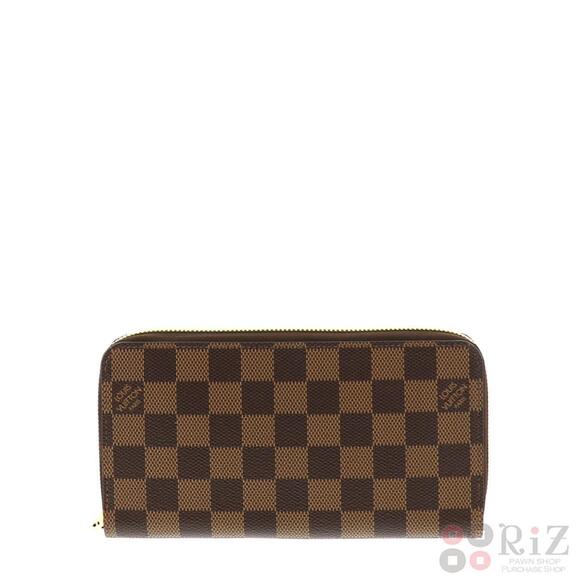 Louis Vuitton Handbags - LOUIS VUITTON Zippy Wallet Long coin wallet purse Damier Ebene Brown
